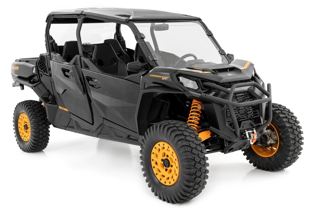 Can-Am Commander Max 1000R XT-P Full Windshield - Rough Country - Scratch Resistant - '22-'23